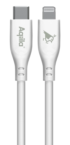 Aqiila Silicon USB-C/Lightni. 2.0 30W 1m Charging cable