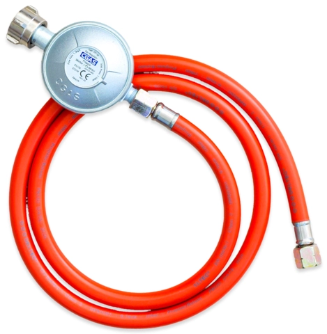 Gas Regulator &amp; Hose Kit 50mbar DE+AT+LU