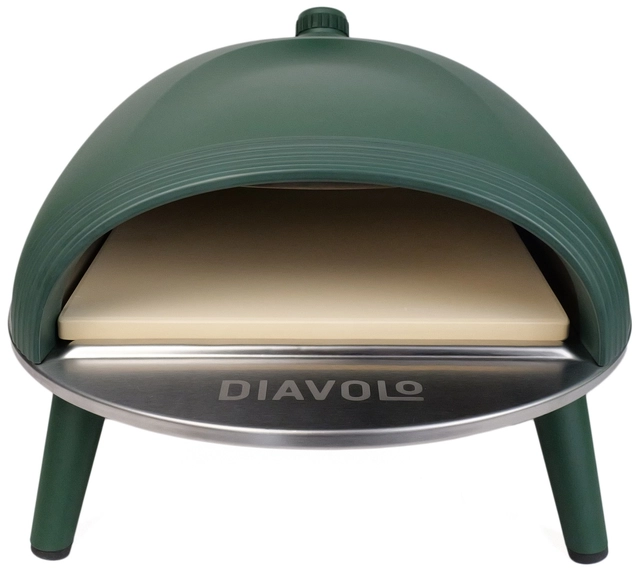 Delivita Diavolo Gas-Fired Pizza Oven Green 
