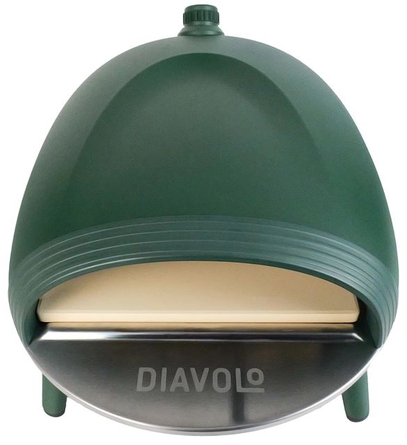 Delivita Diavolo Gas-Fired Pizza Oven Green 