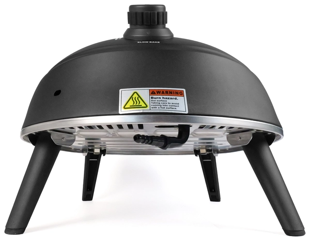 Delivita Diavolo Gas-Fired Pizza Oven Black 