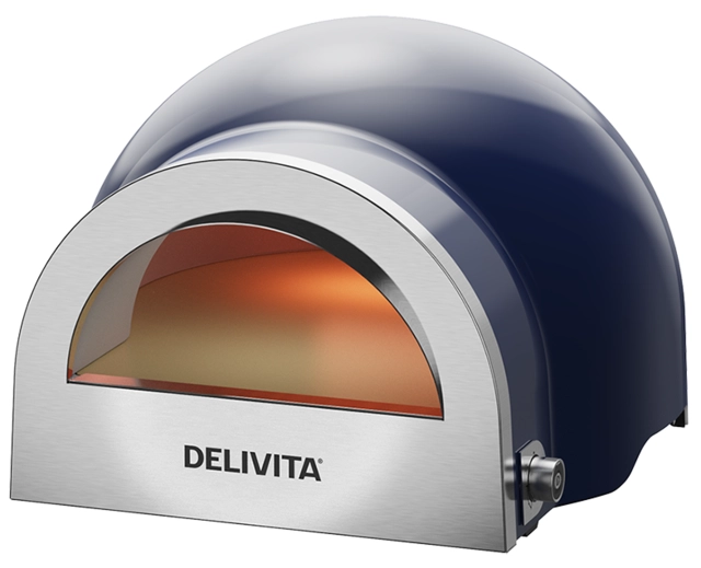 Delivita Flow Dual-Fuel Pizza Oven Royal Blue 