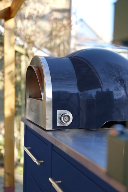 Delivita Flow Dual-Fuel Pizza Oven Royal Blue 