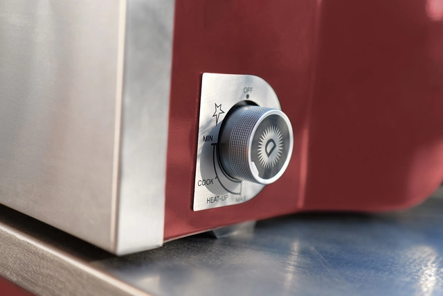 Delivita Flow Dual-Fuel Pizza Oven Chilli Red 