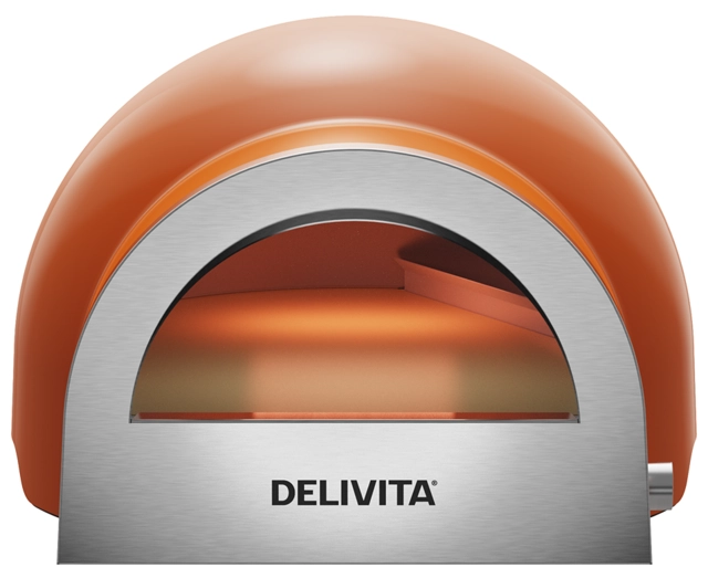 Delivita Flow Dual-Fuel Pizza Oven Orange Blaze 