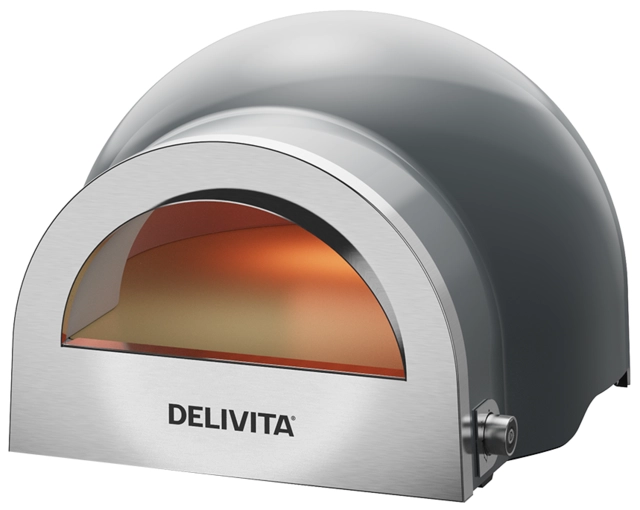 Delivita Flow Dual-Fuel Pizza Oven Hale Grey 