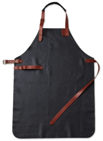 Delivita Leather Apron Brown
