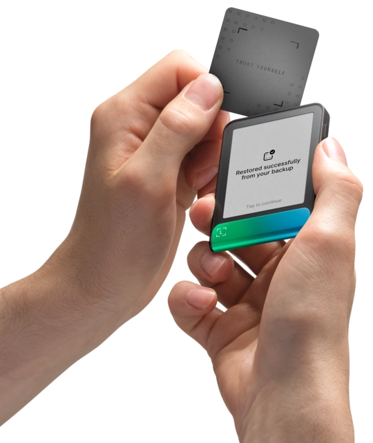 Ledger Flex, inc Recovery Key Oxidate Green 