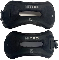 Nitro Vertical Ankle Strap w/clamp, pair Ultra Black - L