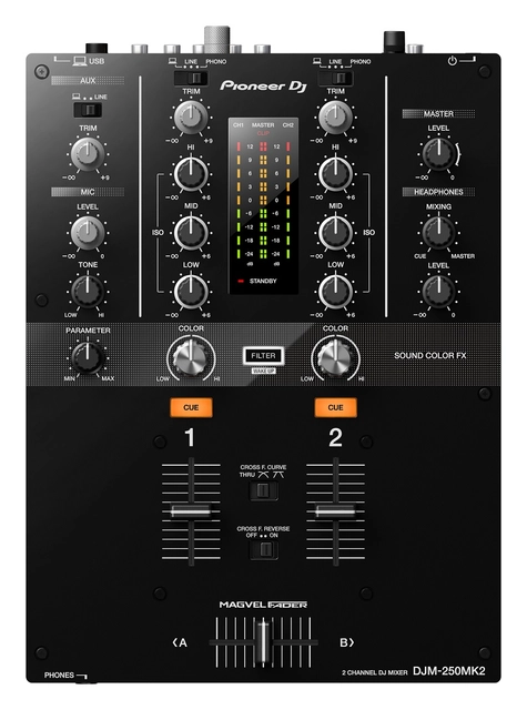 Pioneer DJ DJM-250MK2 2 Channel Effects Mixer 