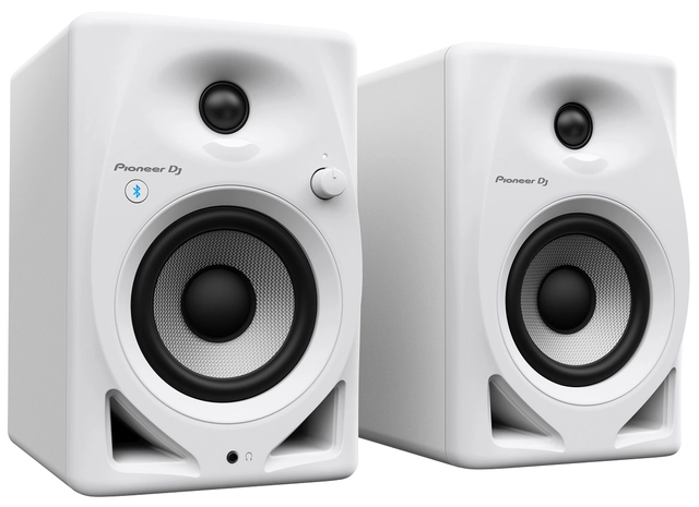 Pioneer DJ DM-40D-BT-W 4" Monitor Speakers BT, Pair - White 