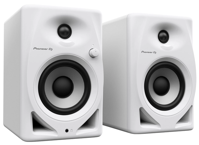 Pioneer DJ DM-40D-W 4" Monitor Speakers, Pair - White 