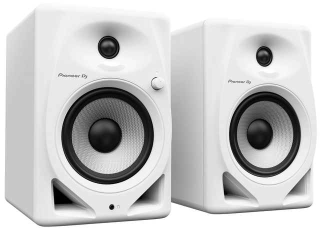Pioneer DJ DM-50D-W 5" Monitor Speakers, Pair - White 