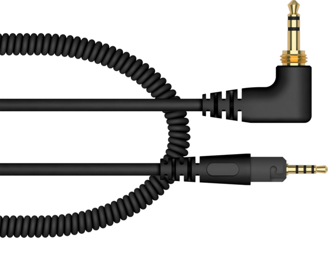 Pioneer DJ HC-CA0701-K HDJ-S7-K Coiled cable, 1.2m - Black 