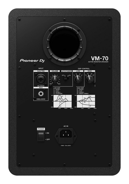 Pioneer DJ VM-70 7" Monitor Speakers, Singular 