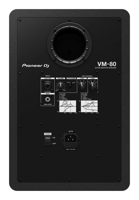 Pioneer DJ VM-80 8" Monitor Speakers, Singular 
