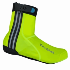 Dexshell Cycling skotrekk S Vanntett, high visibility yellow
