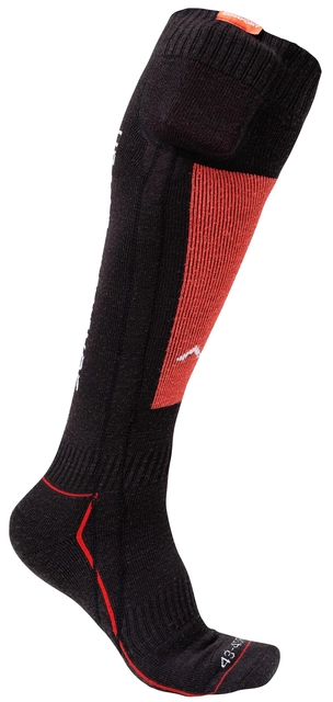 HeatX Heated Technical Socks w/batt. S Red/Black - EU37/39 