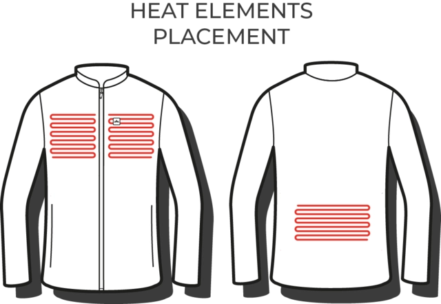 Heatx Heated Fleece Sweater Mens L Black 
