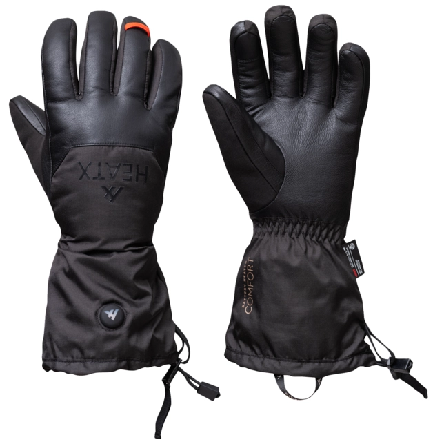 HeatX Blizzard Gloves v2 XS Black - Battery Heated 