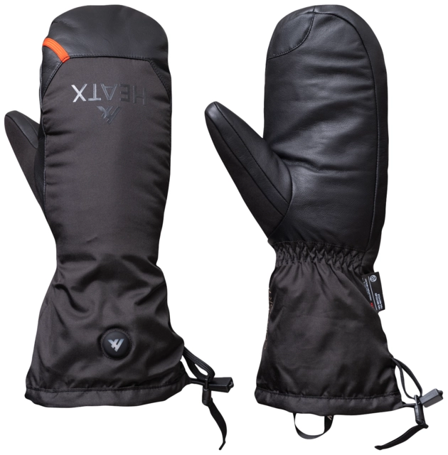 HeatX Blizzard Mittens v2 XS Black - Battery Heated 
