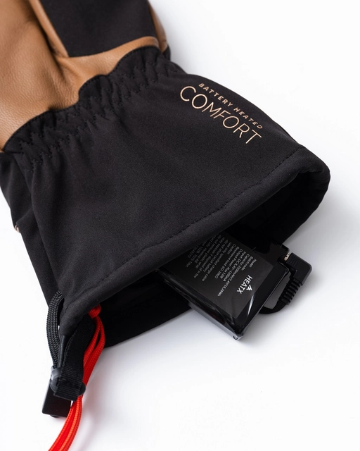 HeatX Carve Gloves XS Brown/Black - Battery Heated 