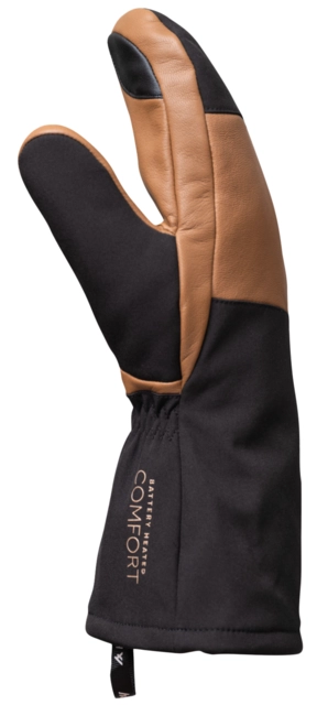 HeatX Carve Mittens S Brown/Black - Battery Heated 