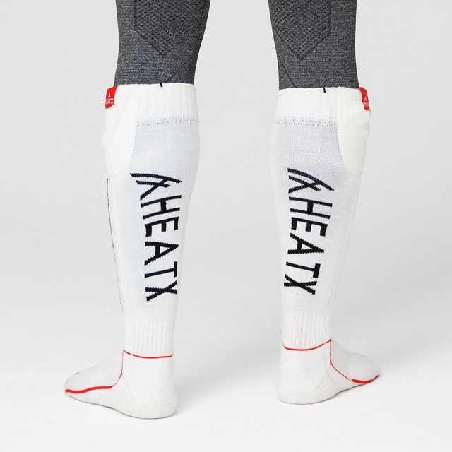 HeatX Carve Socks and Battery XS Sand/Black - Battery Heated - EU34-36 