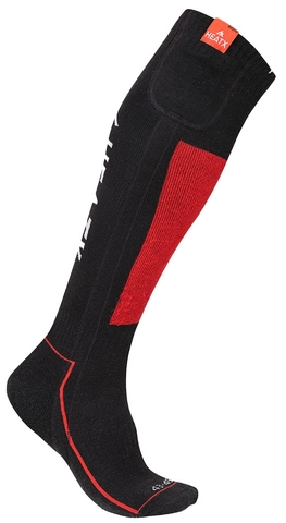 HeatX Carve Socks Only Red/Black - Battery Heated