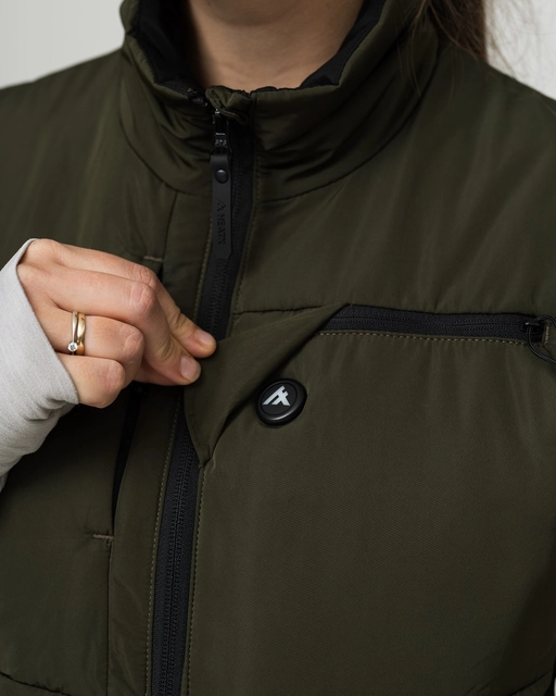 HeatX Hunt Vest S Olive - Battery Heated 