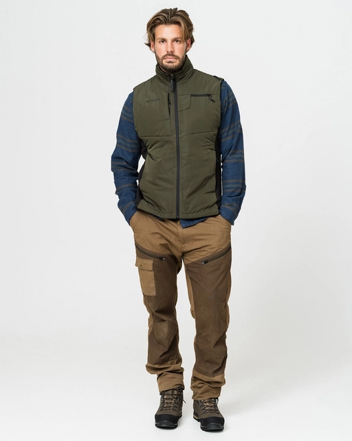 HeatX Hunt Vest S Olive - Battery Heated 
