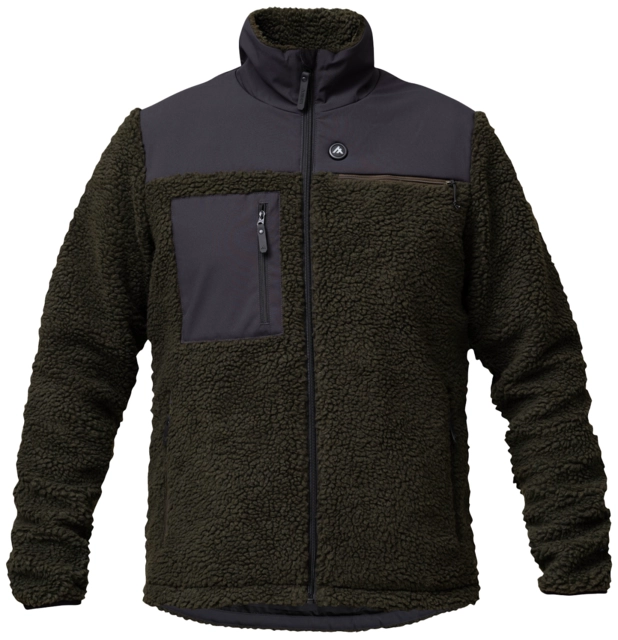 HeatX Hybrid Pile Jacket XL Olive/Black - Battery Heated 