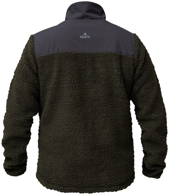 HeatX Hybrid Pile Jacket XL Olive/Black - Battery Heated 