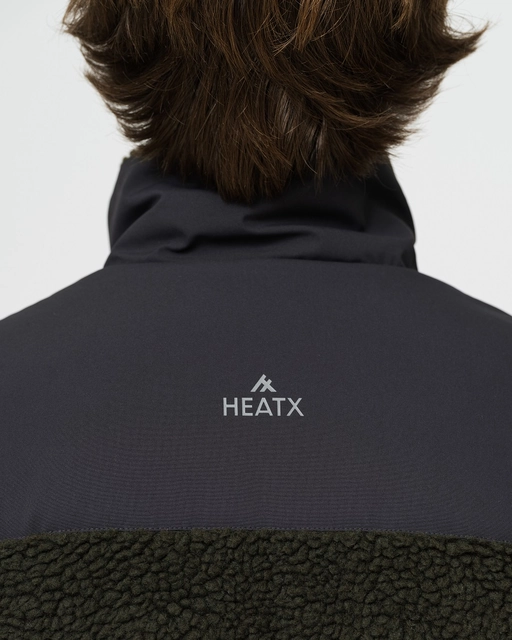 HeatX Hybrid Pile Jacket XL Olive/Black - Battery Heated 