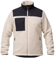 HeatX Hybrid Pile Jacket XL Sand/Black - Battery Heated