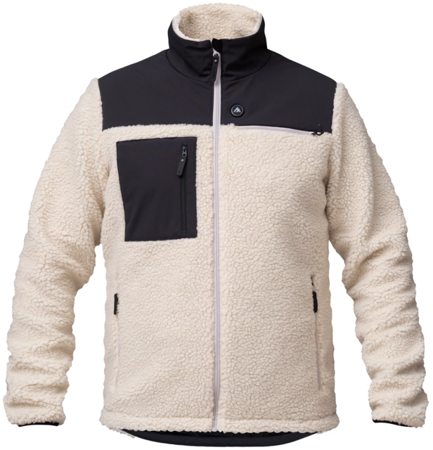 HeatX Hybrid Pile Jacket XL Sand/Black - Battery Heated 