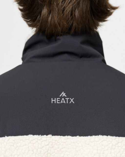 HeatX Hybrid Pile Jacket XL Sand/Black - Battery Heated 