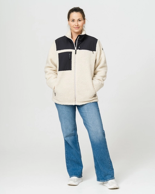 HeatX Hybrid Pile Jacket XL Sand/Black - Battery Heated 