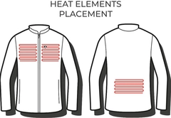 HeatX Hybrid Pile Jacket XL Sand/Black - Battery Heated