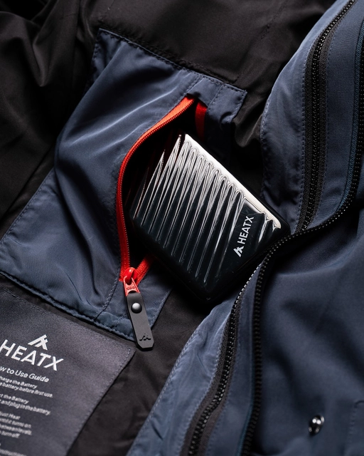 HeatX Metro Coat 3-in-1 W's L Navy/Pale Navy - Battery Heated 