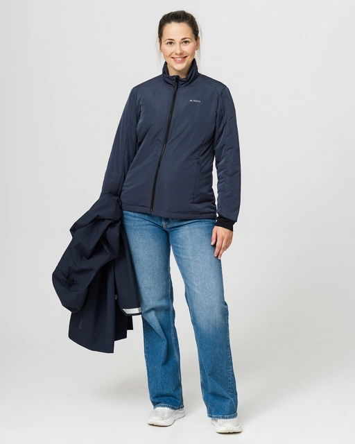 HeatX Metro Coat 3-in-1 W's L Navy/Pale Navy - Battery Heated 