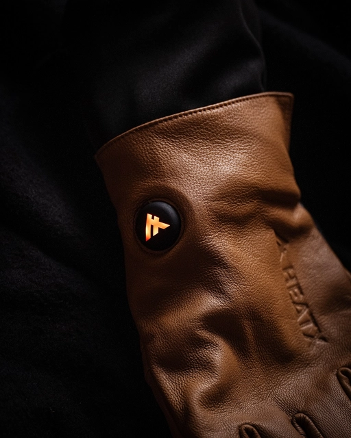 HeatX Metro Gloves M Brown/Black - Battery Heated 
