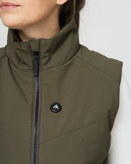 HeatX Metro Vest W's XS Olive - Battery Heated 