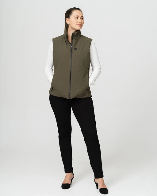 HeatX Metro Vest W's XS Olive - Battery Heated 