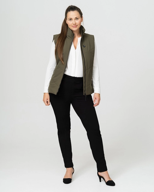 HeatX Metro Vest W's XS Olive - Battery Heated 