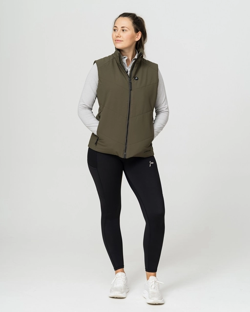 HeatX Metro Vest W's XS Olive - Battery Heated 