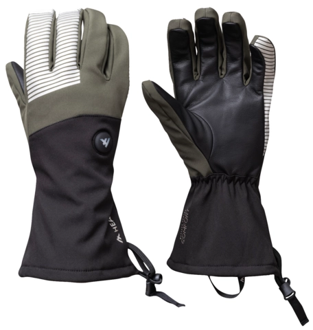 HeatX Velo Gloves Olive/Black - Battery Heated
