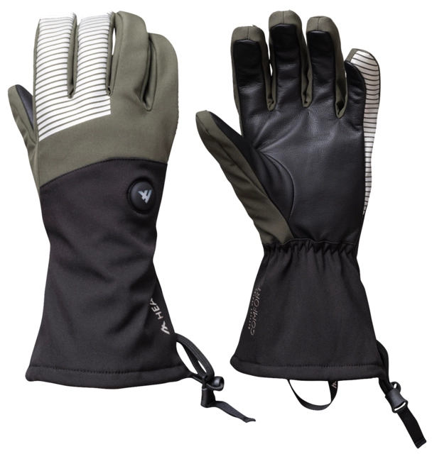 HeatX Velo Gloves S Olive/Black - Battery Heated 