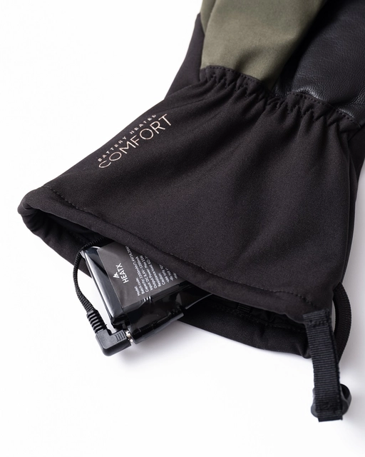 HeatX Velo Gloves S Olive/Black - Battery Heated 