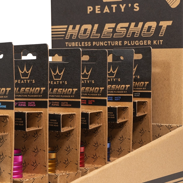Peaty's Holeshot Tubeless Punc. Plugger POS Box - 1x12 Mixed Colours 